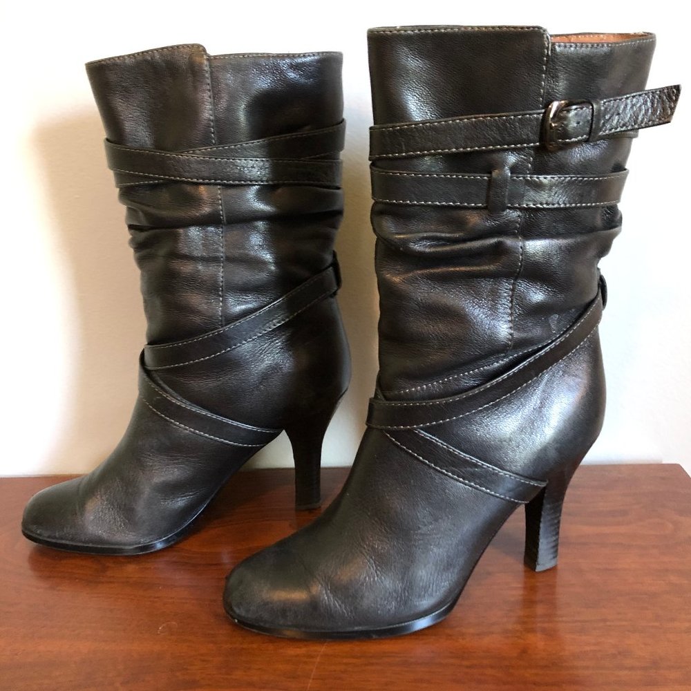 Sofft boots Size 8 Leather Mid-Calf Strappy Balsov